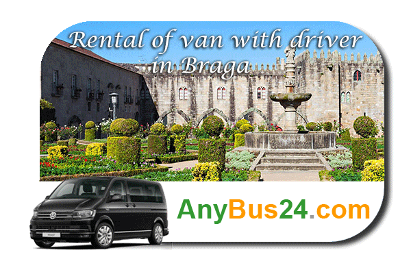 Rental of minibus with driver in Braga