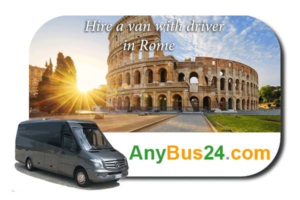 Hire a minibus with driver in Rome